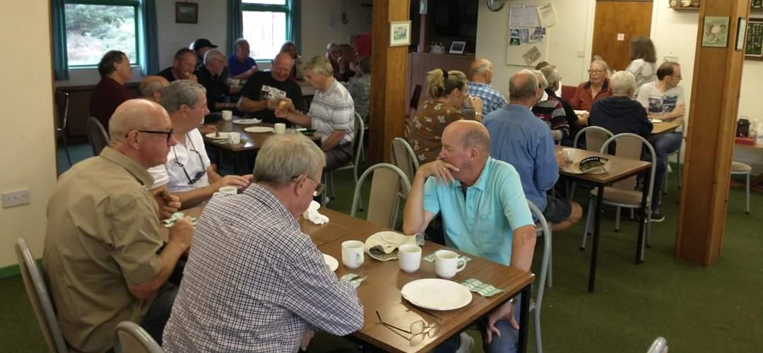 Dinner in the clubhouse